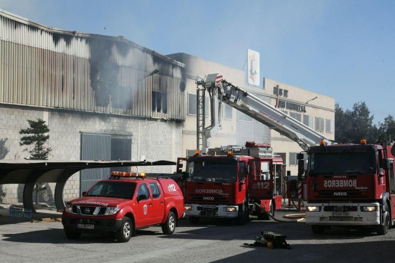 Arde una nave de curtido de pieles en Lorca