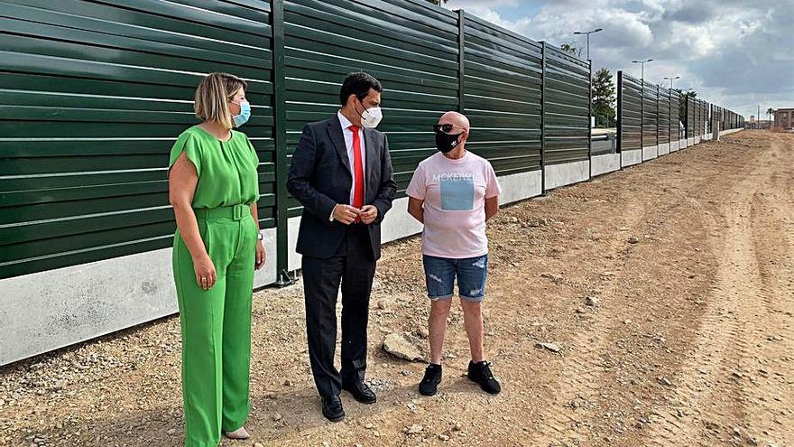 Visita de Díez de Revenga a las obras en Ronda Transversal. | L.O.