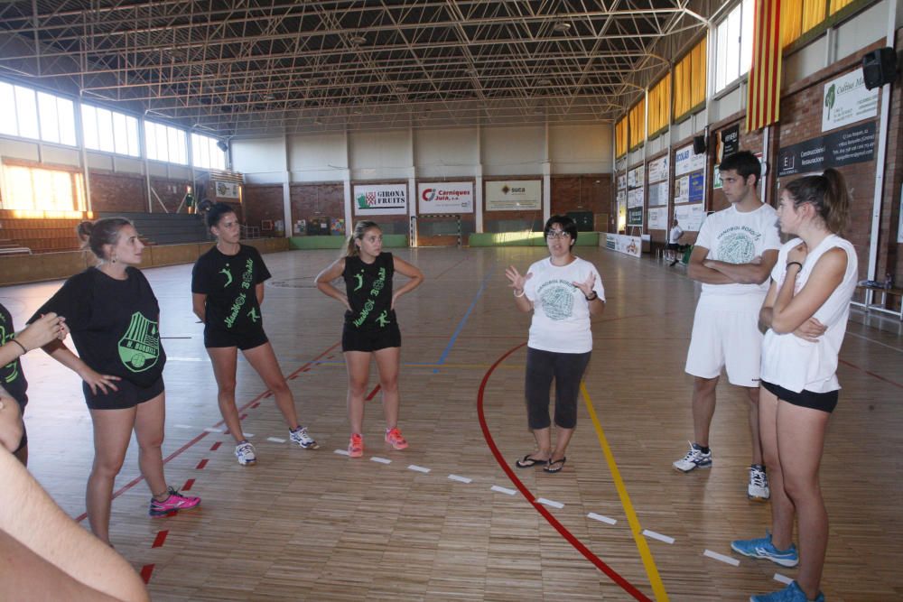 Primer entrenament del Bordils de vòlei