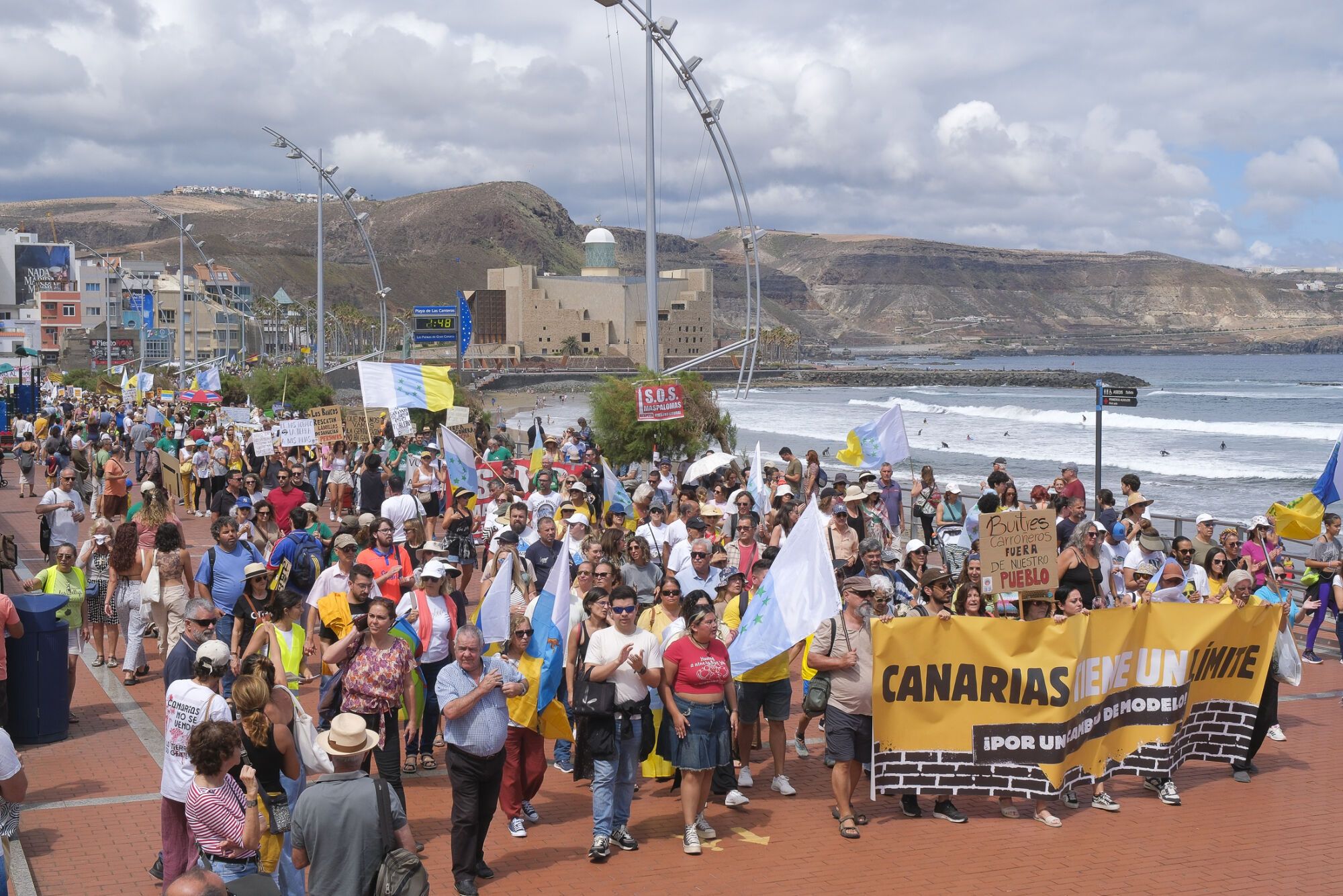 Manifestación Canarias tiene un límite 18M en Las Palmas de Gran Canaria