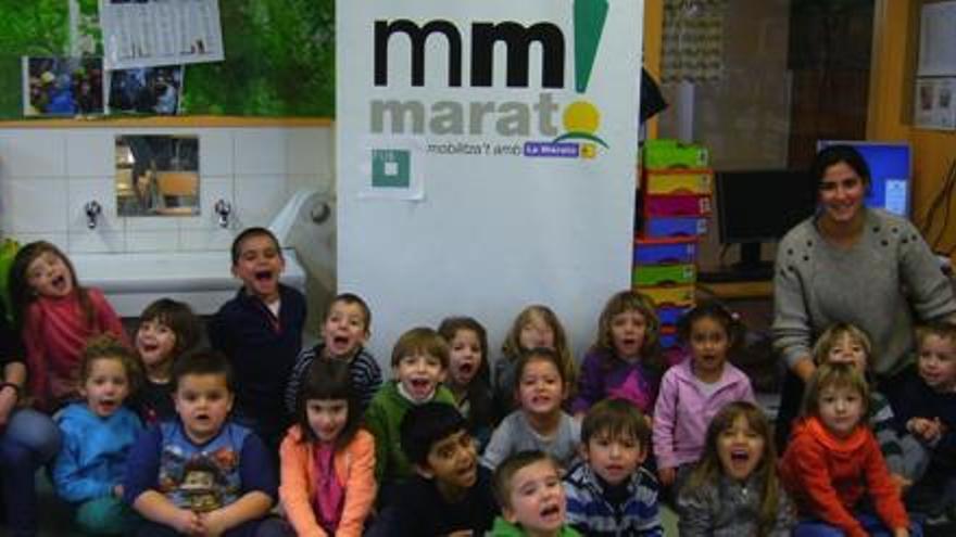 Alumnes d´Educació Infantil d´UManresa col·laboren amb la Marató de TV3