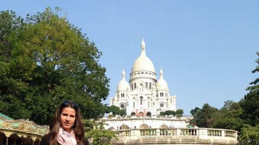 Leticia Rosino Andrés, en una viaje a Francia.