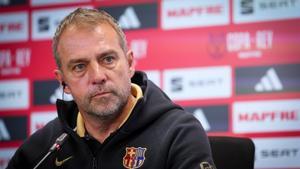 Flick, en la rueda de prensa previa al partido contra el Atlético de Madrid