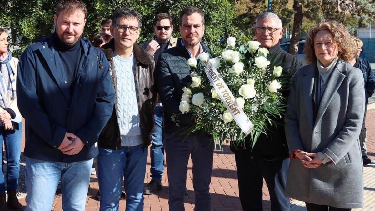 Maroto, en un acto junto a Folgado, Alonso del Real y Campos.