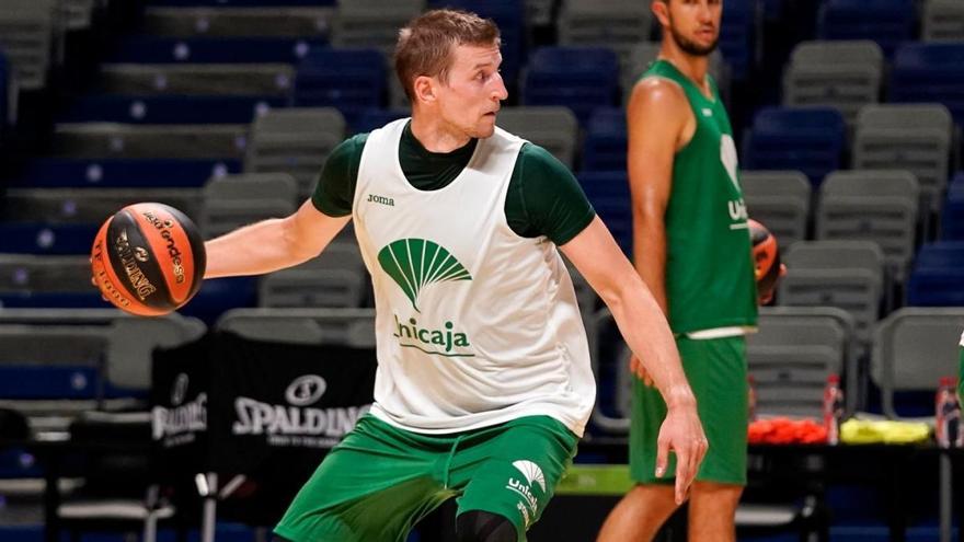 Adam Waczynski, durante un entrenamiento.