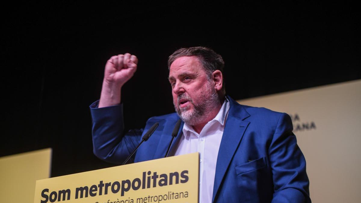 El presidente de ERC, Oriol Junqueras