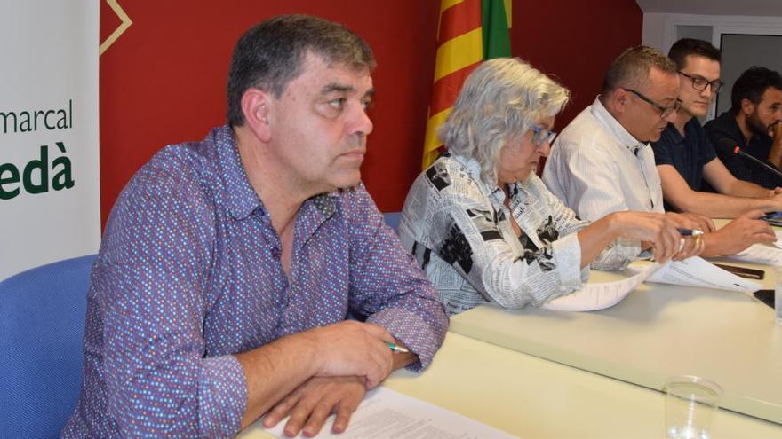 El conseller comarcal de Medi Natural, Jesús Calderer en un ple de l&#039;ens