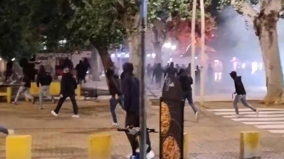Imagen de uno de los vídeos que han subido testigos de los incidentes.