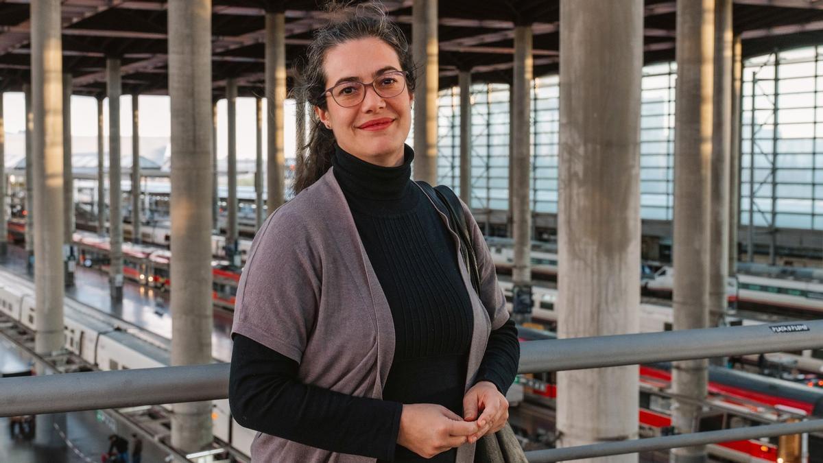 Marina Fernández, psicóloga interviniendo en Ifema el 11-M.