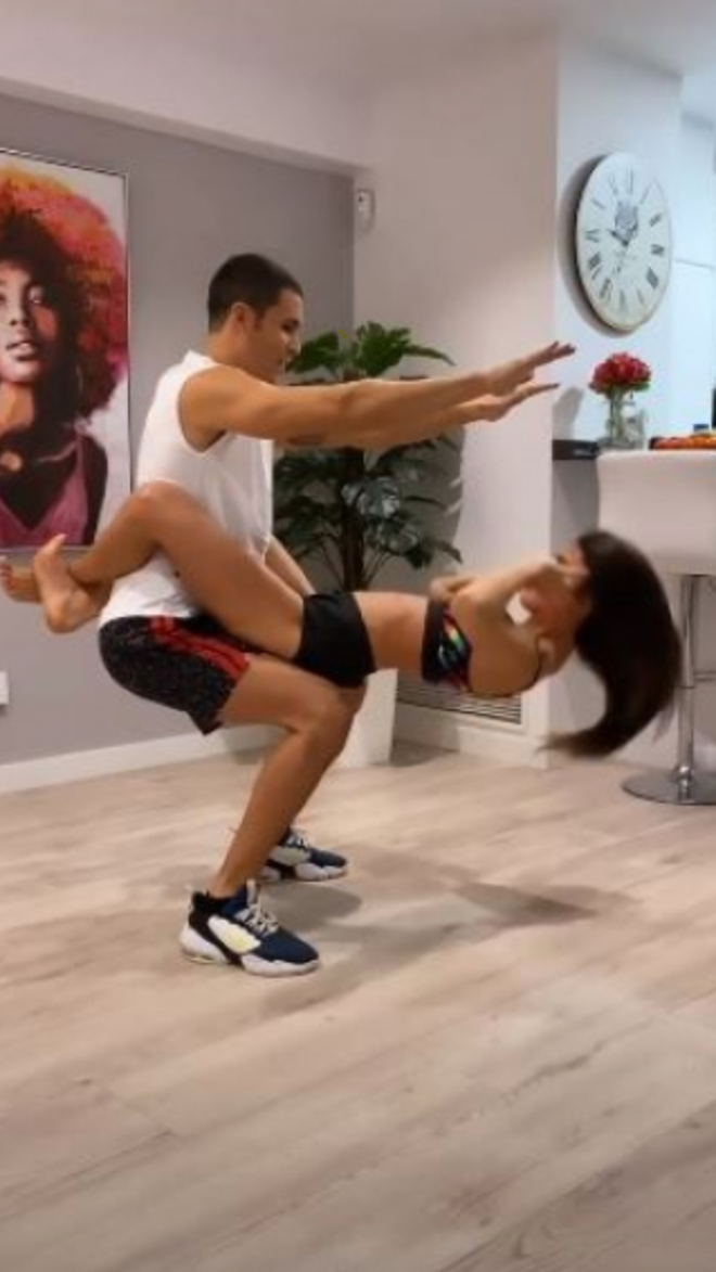 Kiko Jiménez y Sofía Suescun haciendo deporte en pareja