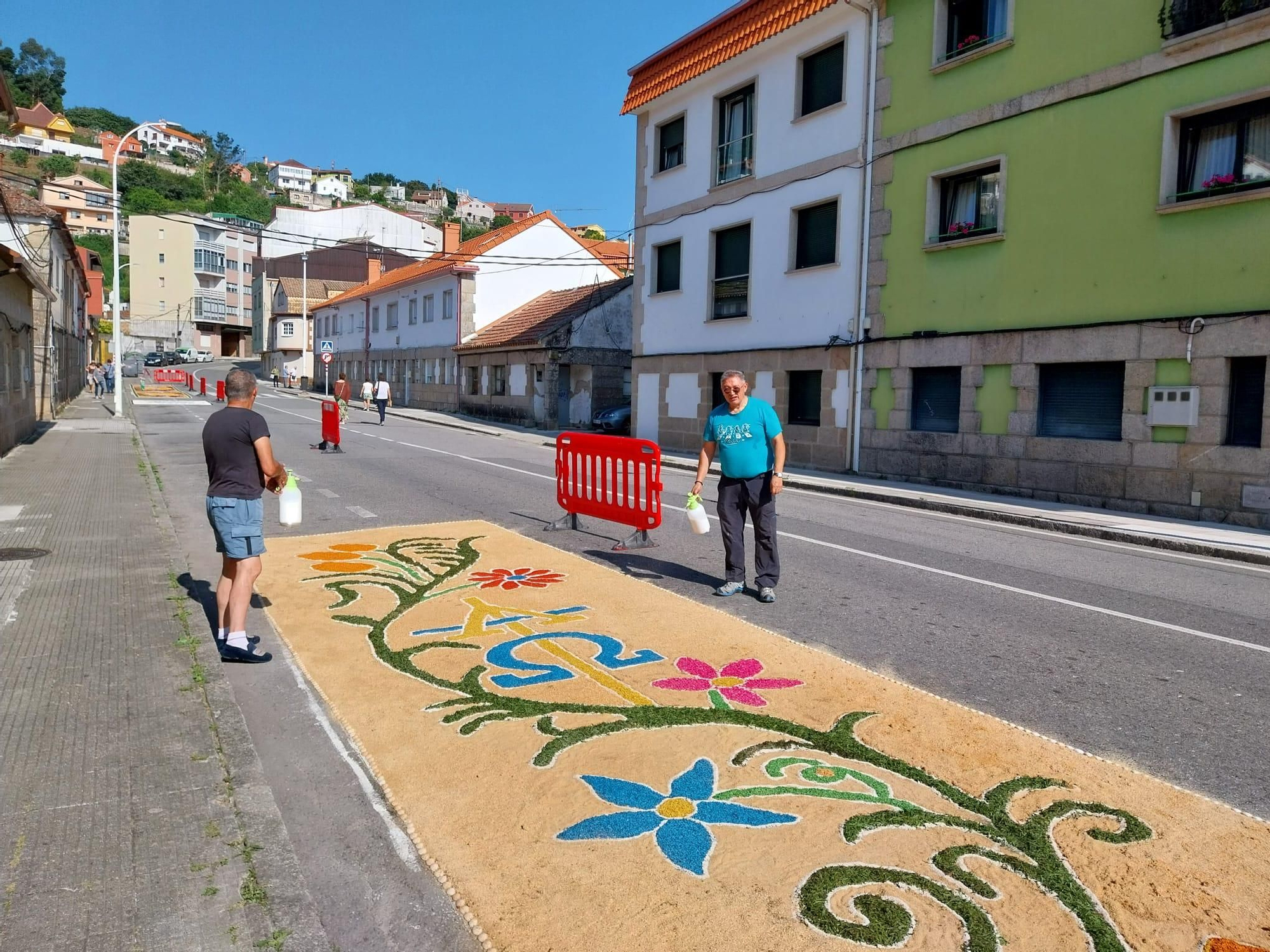 La fiesta de las alfombras florales del Corpus en Bueu (II)