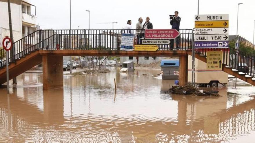 La zona de la rambla de Espinardo es una de las que más problemas presenta cada vez que hay lluvias intensas.