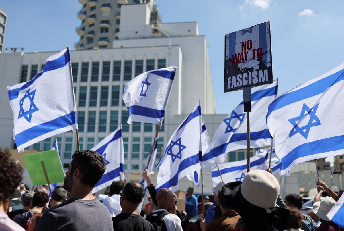 Protestas en Tel Aviv por la polémica reforma judicial del Gobierno de Netanyahu