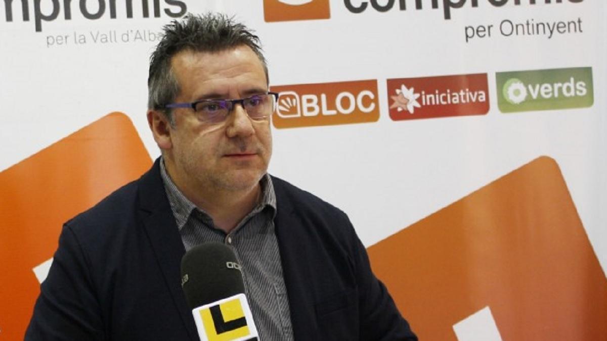 Joan Gilabert, en su etapa como portavoz de Compromís per Ontinyent.