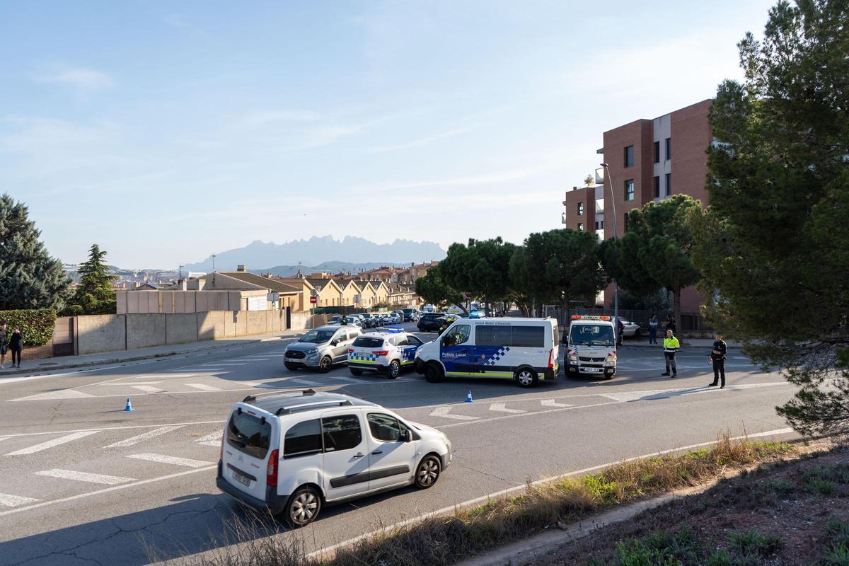 El dispostiu policial al lloc dels fets