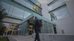 Entrada als jutjats de Figueres, en una imatge darxiu.