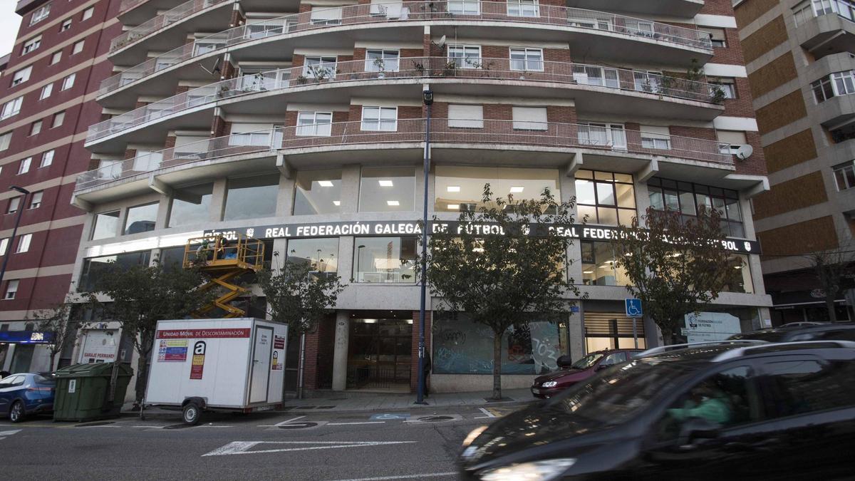 Sede en Vigo de la Federación Gallega de Fútbol.