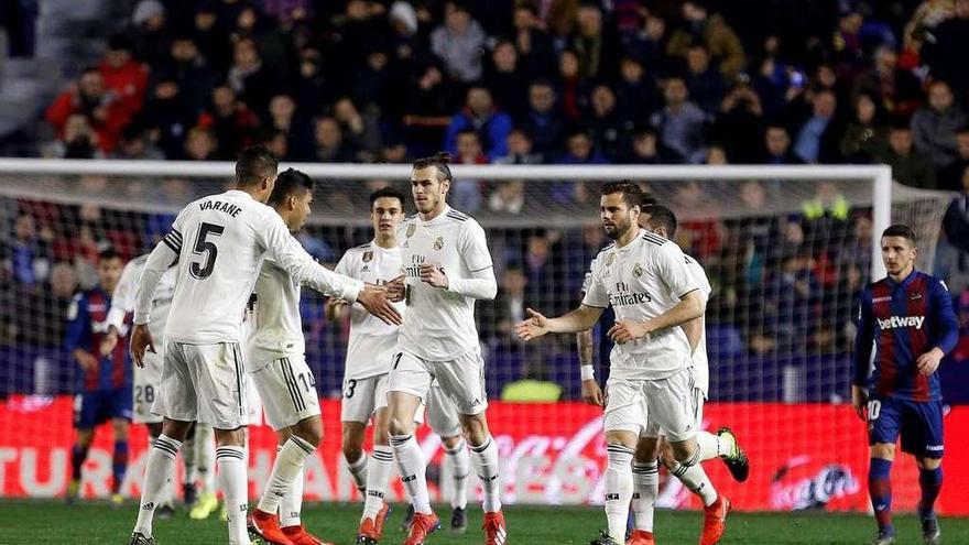Bale no celebró el gol que anotó de penalti en la segunda mitad. // Miguel Ángel Polo