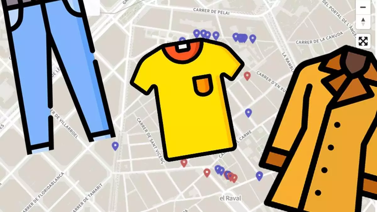 Mapa | Las 29 tiendas de ropa que convierten el Raval de Barcelona en paraíso de la segunda mano y el 'vintage'