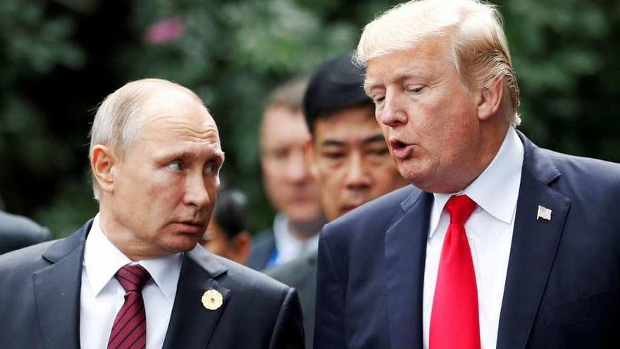 Putin y Trump, en la cumbre de la APEC en Danang (Vietnam) en noviembre de 2017.