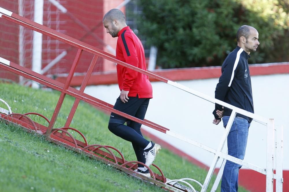 Entrenamiento del Sporting, sábado 10 diciembre