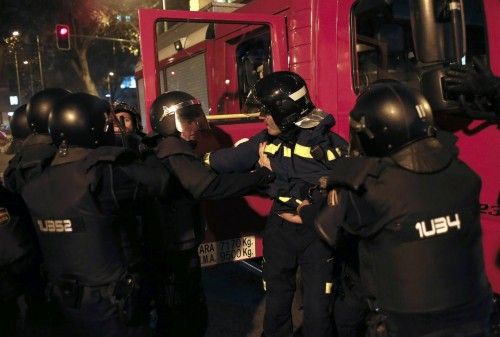 Incidentes en Madrid en la concentración de apoyo a Gamonal