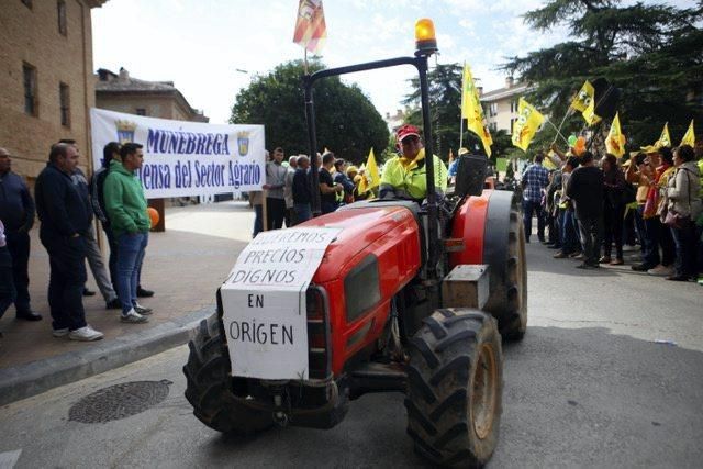 Manifestación de agricultores en Calatayud