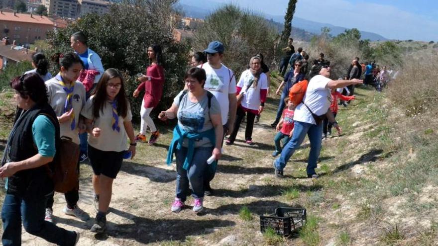 Un moment de la caminada contra la Intolerància