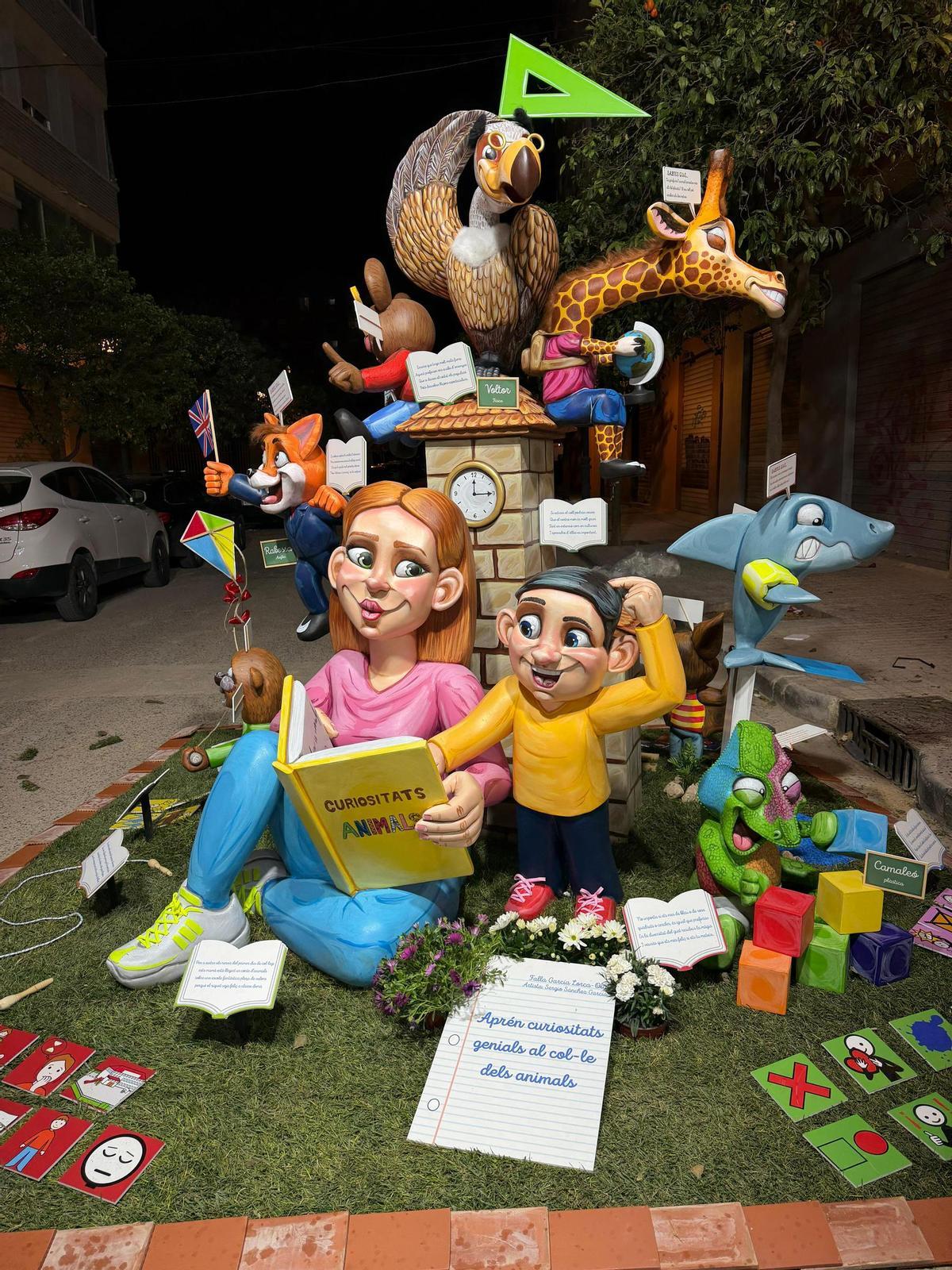 Una de las fallas que el artista Sergio Sánchez ha exportado a localidades valencianas.