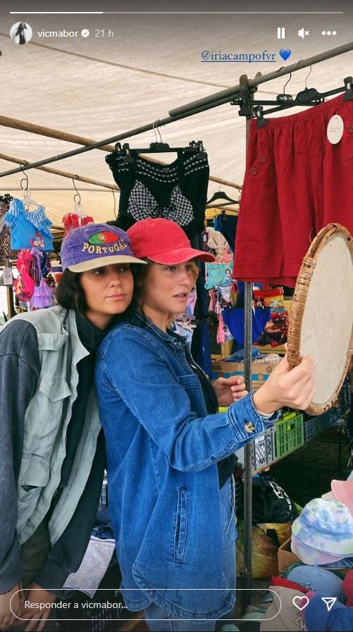 Victoria Federica disfruta con amigos de la feria de Caminha