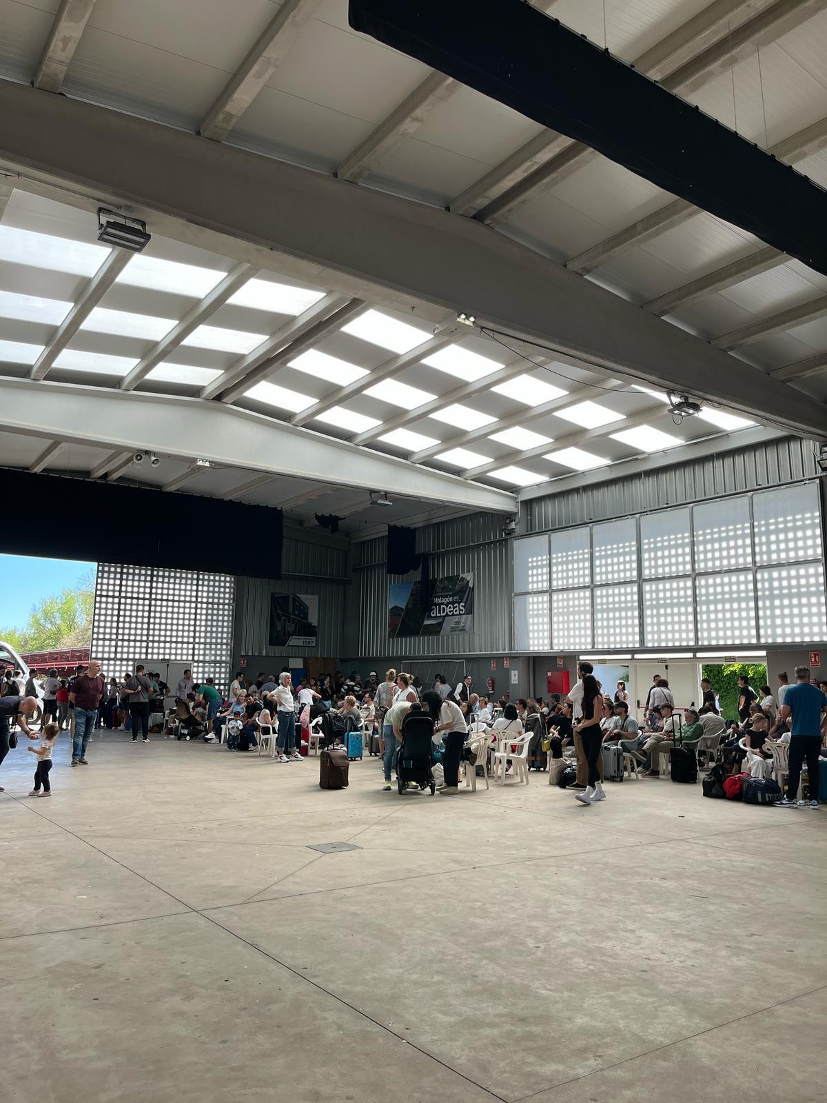 Evacuados en Malagón debido al corte de luz.