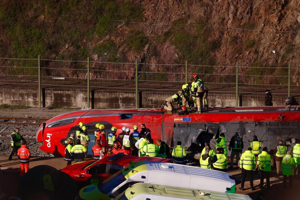 Imagen del lugar del accidente en Adamuz