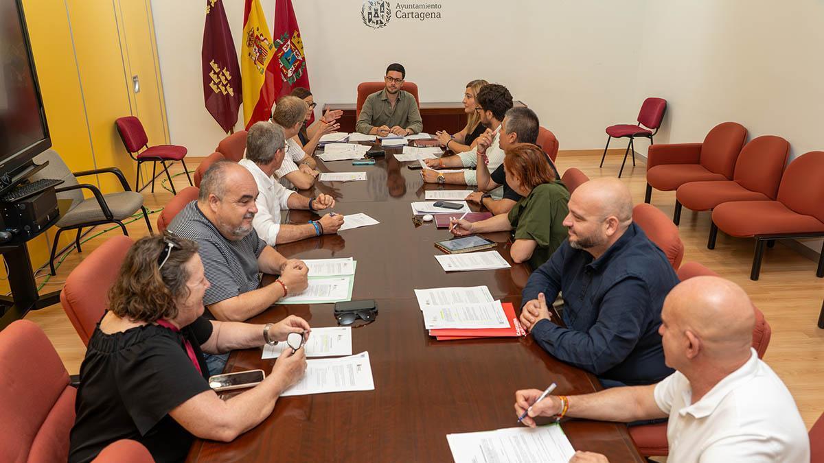 Reunión de la Comisión Informativa de Hacienda e Interior del Ayuntamiento de Cartagena