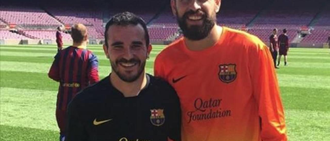 Cortès y Piqué, ayer.