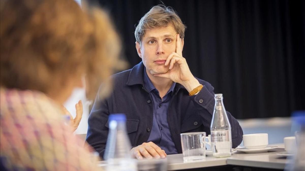 Daniel Kelhmann en el Institut Goethe de Barcelona.