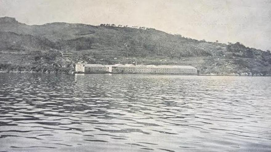 A fábrica de Ameixide nunha imaxe do ano 1931.