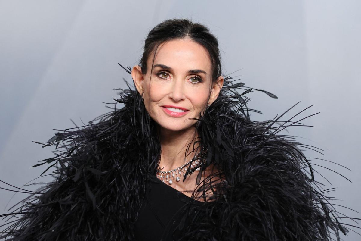 La actriz Demi Moore  durante la fiesta de los premios Oscar.