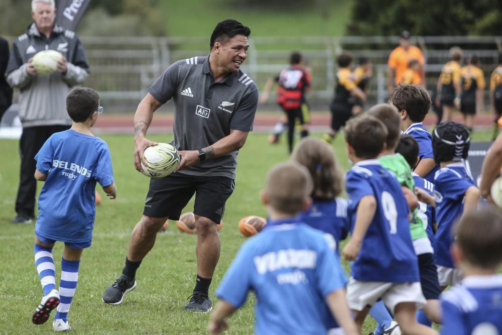 Entrenamiento de los All Blacks en San Lázaro