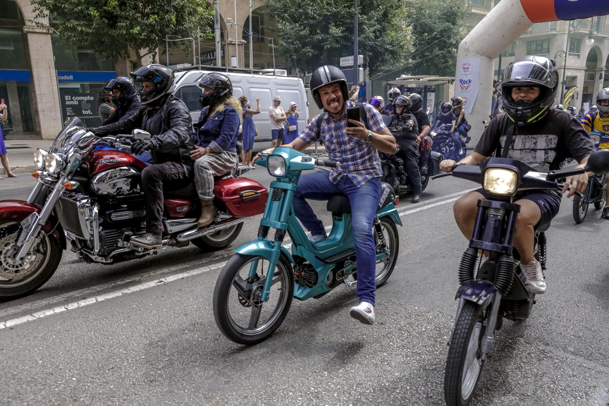 Unas 2.000 motos participan en la Motorock FM de Mallorca