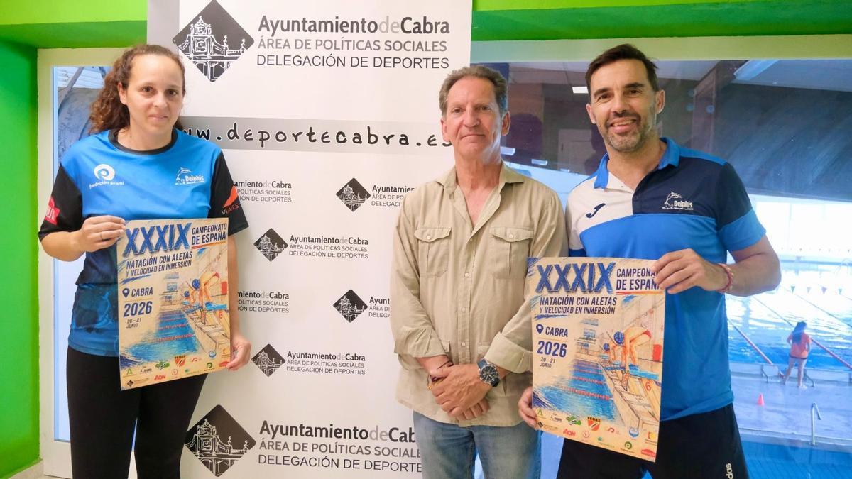 La presentación de la trigésimo novena edición del Campeonato de España de Natación con aletas