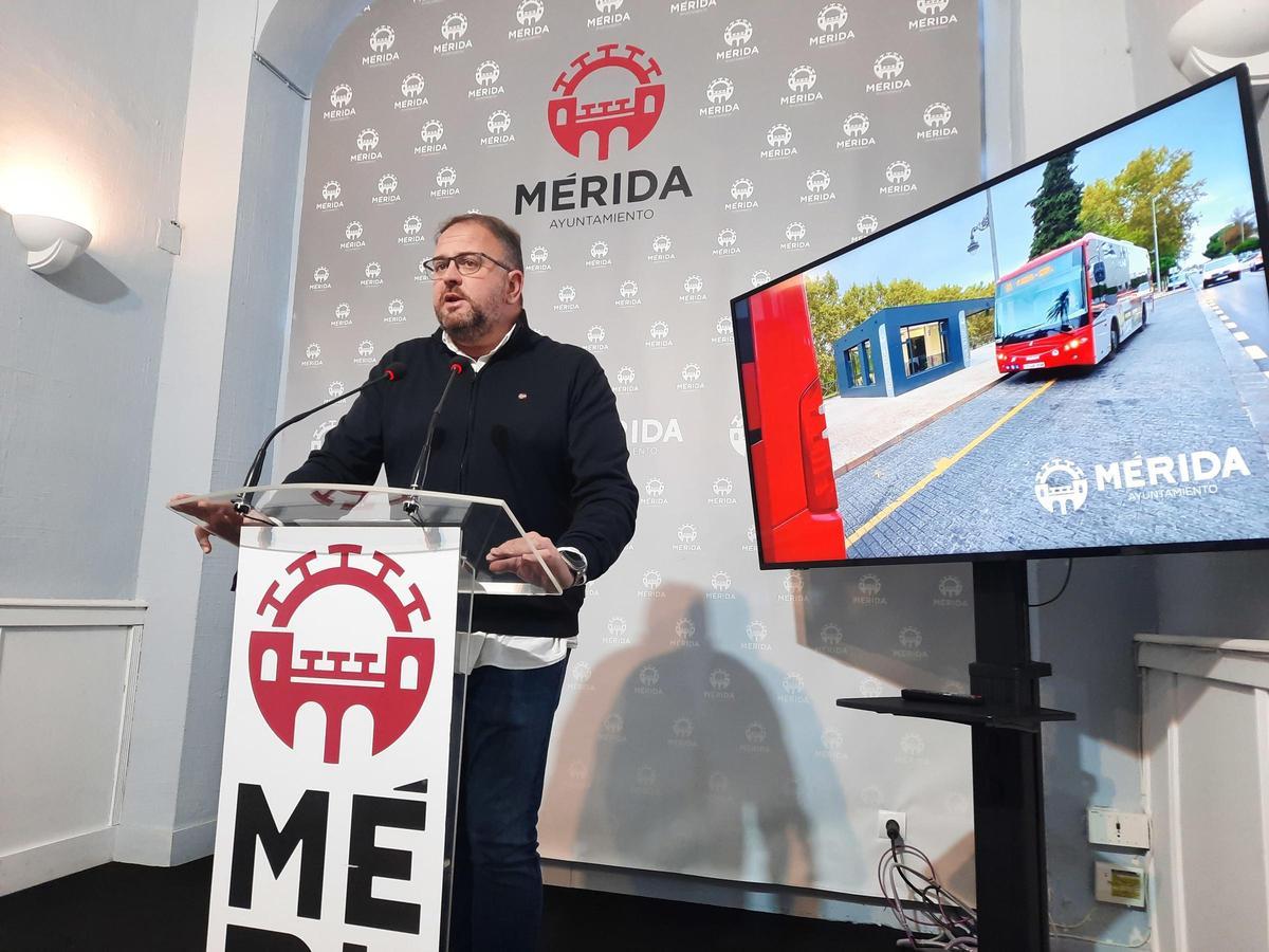 El alcalde de Mérida, Antonio Rodríguez Osuna, en una imagen de archivo