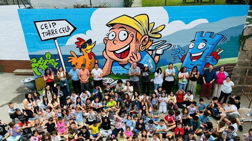 La cara más artística del CEIP Torre de Cela de Bueu