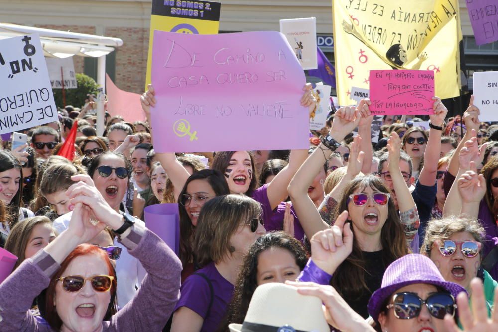 Movilización feminista en Alicante