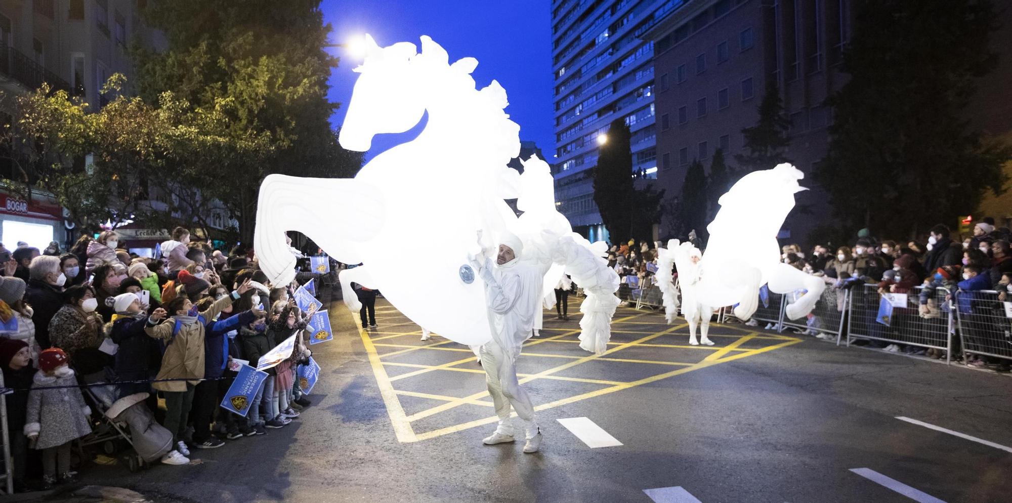 Cabalgata de Reyes en Zaragoza 2022