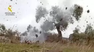 Encuentran dos proyectiles de la Guerra Civil con "riesgo de explosión fortuita" en una finca en Peñarroya