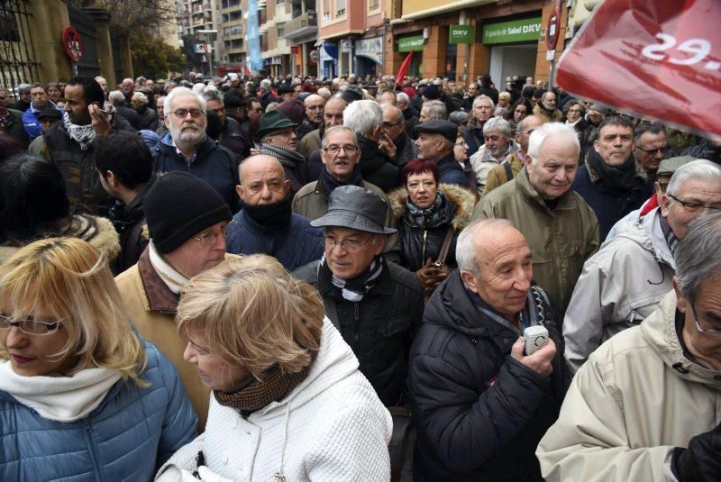 Protesta de jubilados en Zaragoza