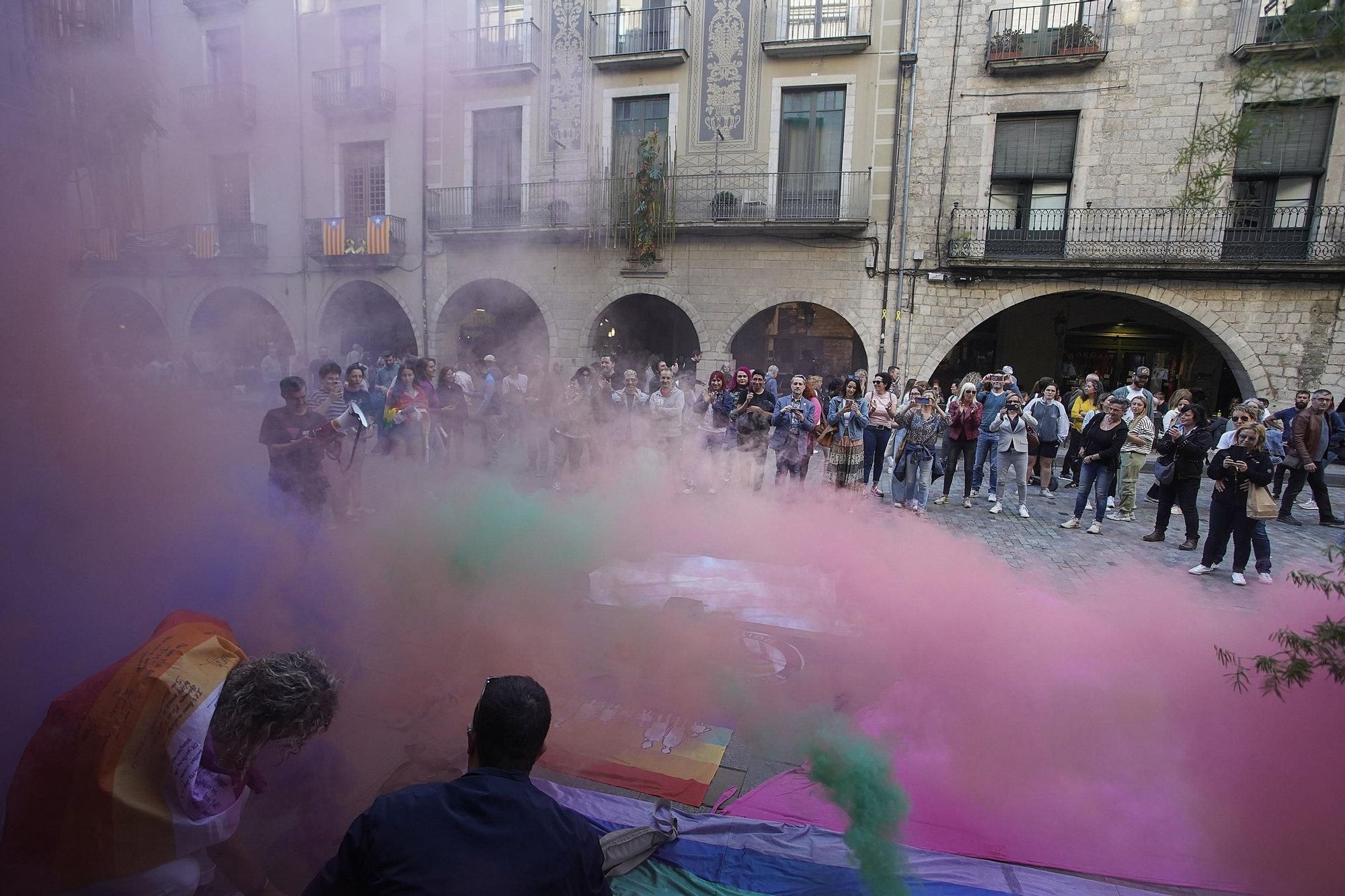 Concentració a Girona pel Dia Internacional contra l’LGTBI-fòbia