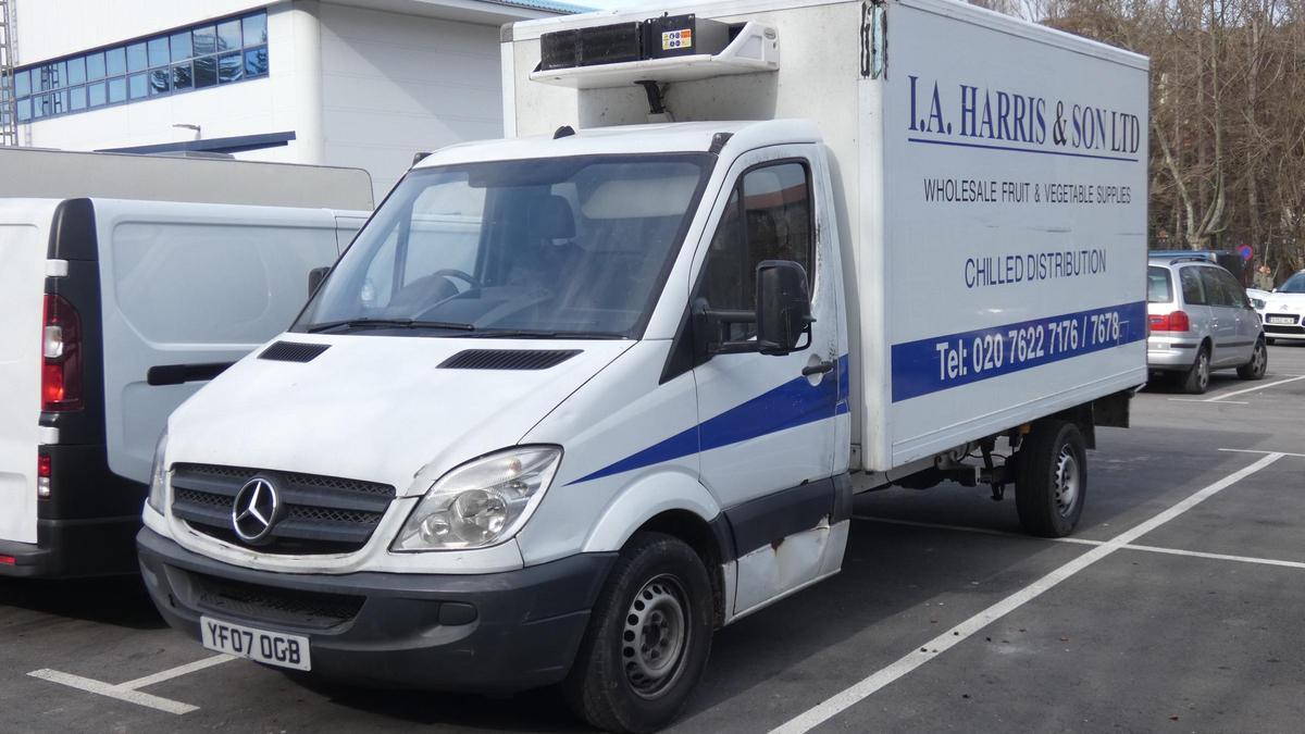 La furgoneta interceptada a Dòrria.