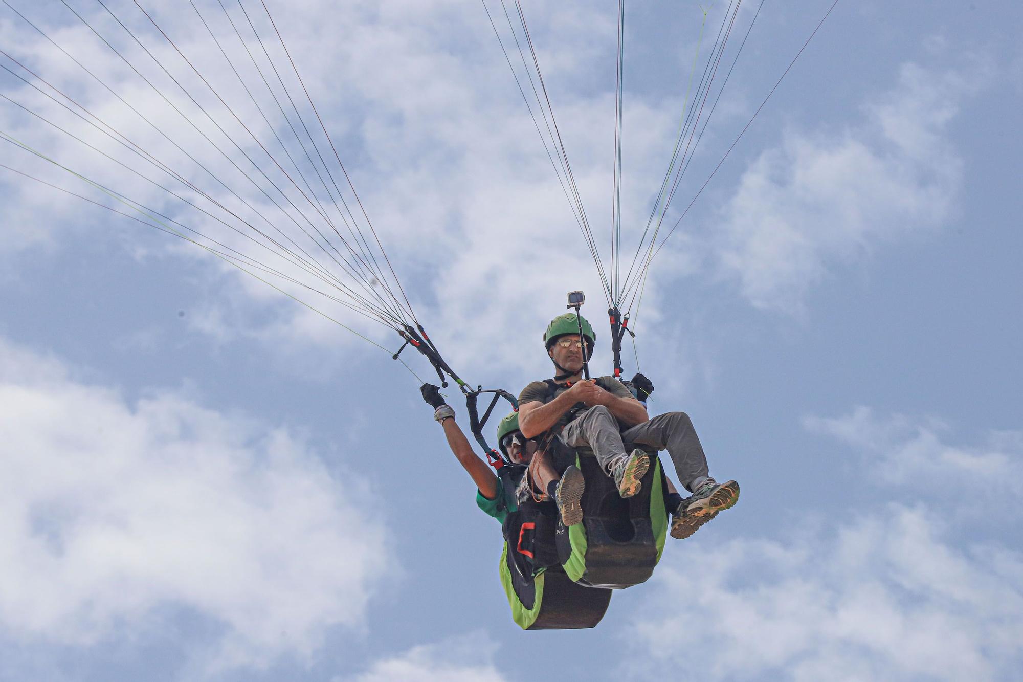 Lanzamiento en parapente en Santa Pola