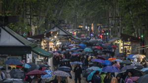 Catalunya registra el dia més plujós des del novembre del 2021